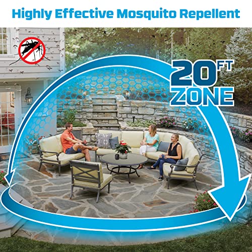 Rechargeable Mosquito Repeller with 20 Feet Protection Zone, No scent, 12-Hr Refill